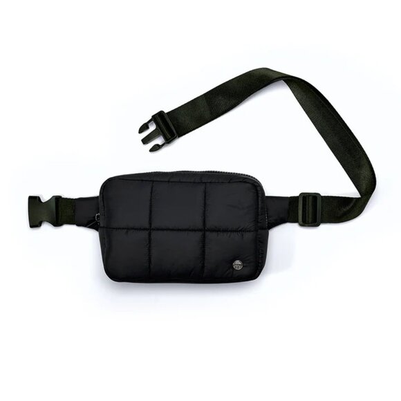 Mayim Handbags - Mayim Black The Puffer Travel Fanny Pack One Size